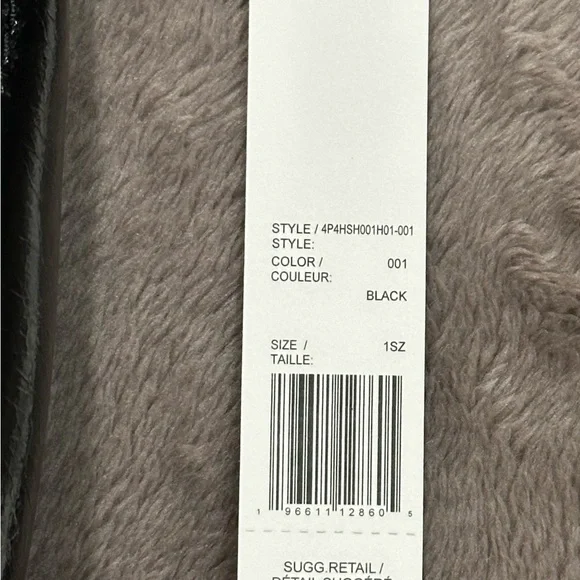 Marc Jacobs Shiny Black Leather Hobo Bag